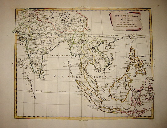 Zatta Antonio (1722-1804) Le Indie Orientali e il loro Arcipelago 1784 Venezia 